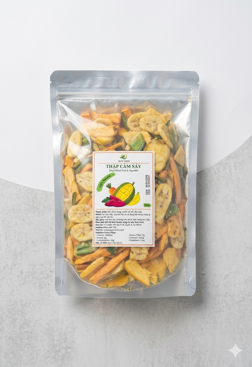 Dried Mixed Fruit & Vegetable - 500g