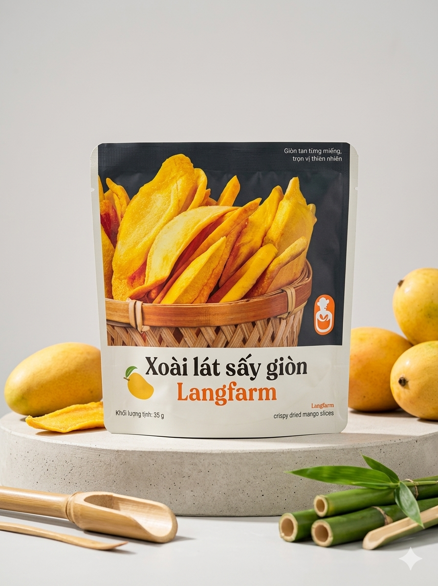 Crispy Dried Mango Slices - 35g